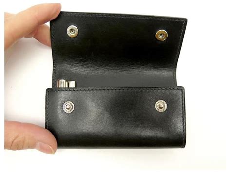 portachiavi hermes|HERMES Leather Key Case Holder Key Holder Leather Key .